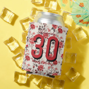 Nature Inspired Rose Themed Birthday Celebration Can Cooler