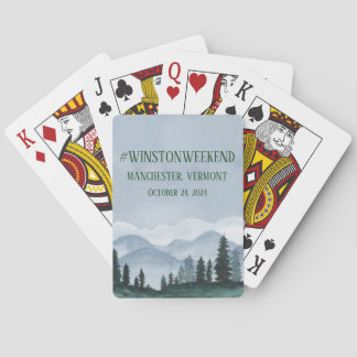 Nature Inspired Wedding Playing Cards