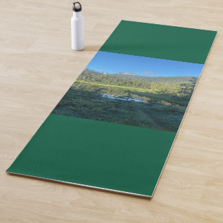 Nature-Inspired Yoga mat with Green Background 