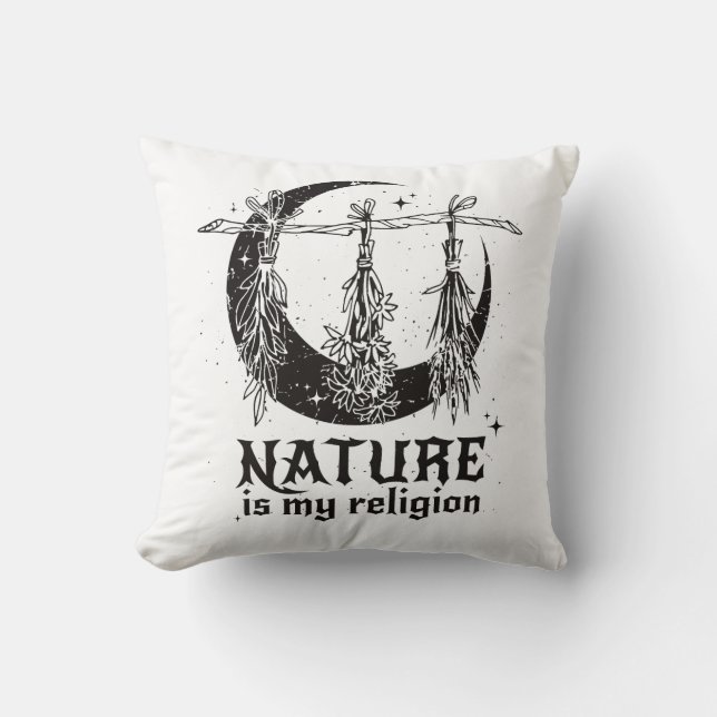 Nature is My Religion Cushion (Front)