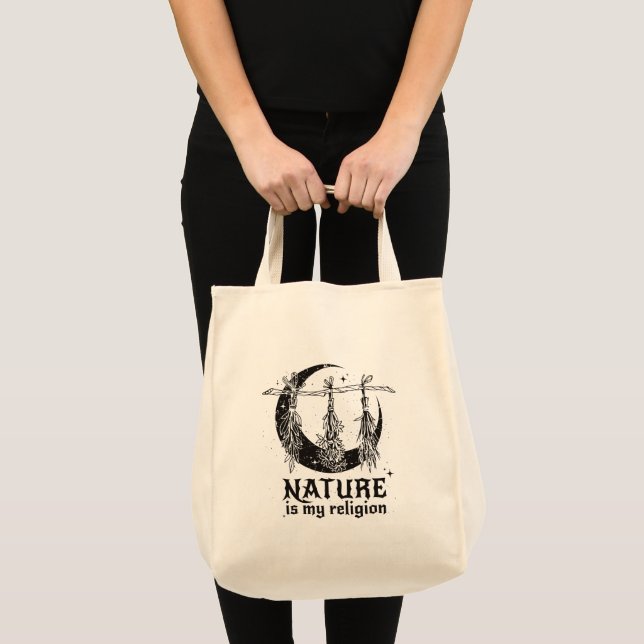 Nature is My Religion Tote Bag (Front (Product))