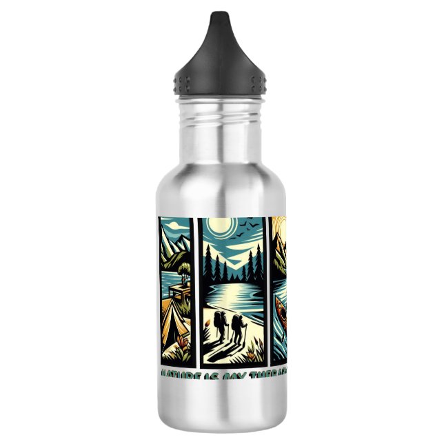 Nature Is My Therapy 710 Ml Water Bottle (Left)