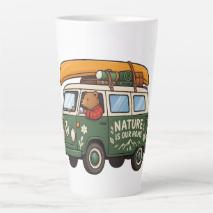 Nature Is Our Home Camper Van Camping Adventure De Latte Mug