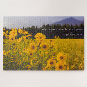 Nature is Patient Quote Puzzle (1014 pieces)