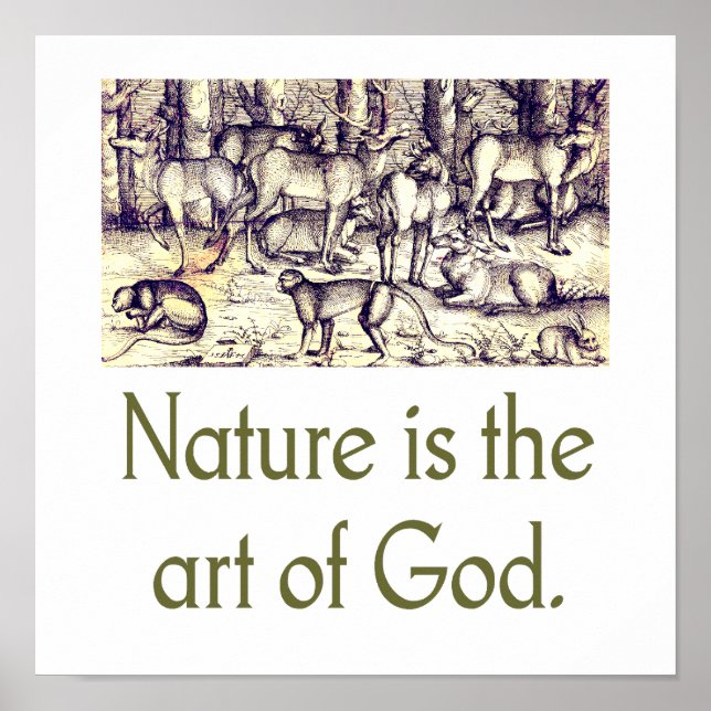 Nature Is The Art Of God Poster (Front)