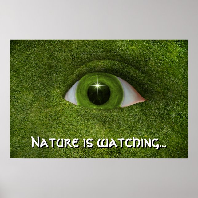 Nature is watching... poster (Front)