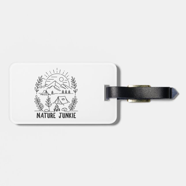 Nature Junkie Luggage Tag (Back Horizontal)