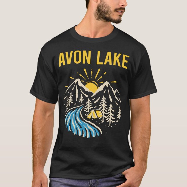 Nature Landscape Avon Lake T-Shirt (Front)