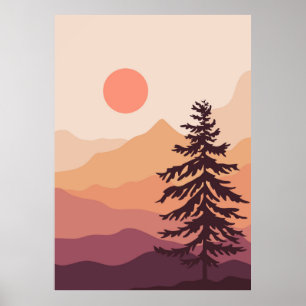 Nature landscape background wall art
