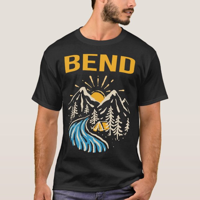 Nature Landscape Bend T-Shirt (Front)