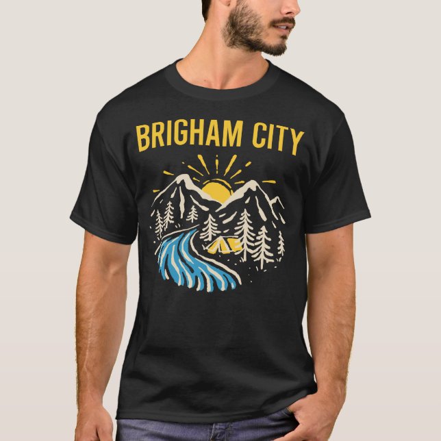Nature Landscape Brigham City T-Shirt (Front)