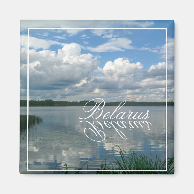 Nature Landscape Lake Sky Belarus Magnet (Front)