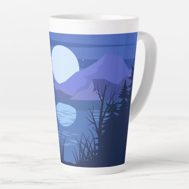 Nature landscape latte mug (Right Angle)