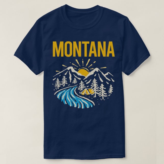 Nature Landscape Montana  T-Shirt (Design Front)