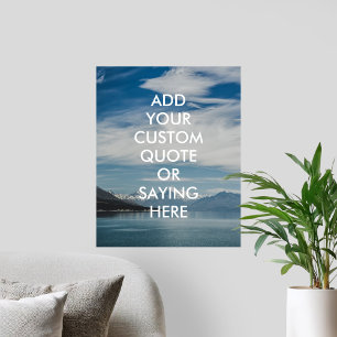 Nature Landscape Personalized Quote Poster