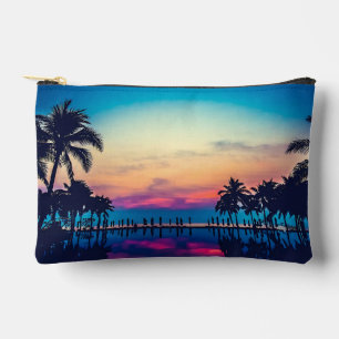 Nature Landscape Pool Palm Trees-25925 Accessory Pouch