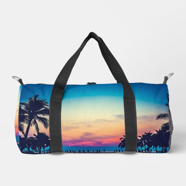 Nature Landscape Pool Palm Trees-25925 Duffle Bag (Front)