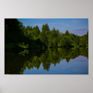 Nature Landscape Rural Scenery Lake Old Pier Poster