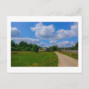 Nature Landscape Rural Scenery Village Road Postcard