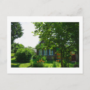 Nature Landscape Rural Village Hut House Postcard