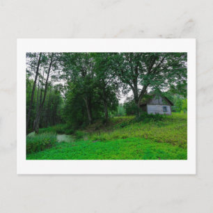 Nature Landscape Rural Village Magic Hut House Postcard