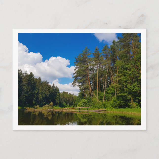 Nature Landscape Scenery Canal Sky Belarus Postcard (Front)
