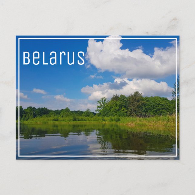 Nature Landscape Scenery Canal Sky Belarus Postcard (Front)