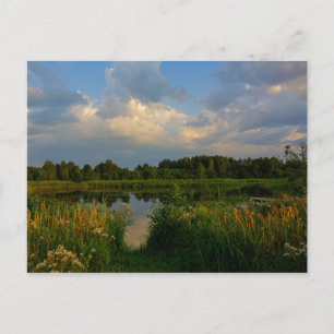 Nature Landscape Scenery Lake Belarus Postcard