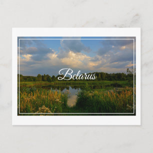Nature Landscape Scenery Lake Belarus Postcard