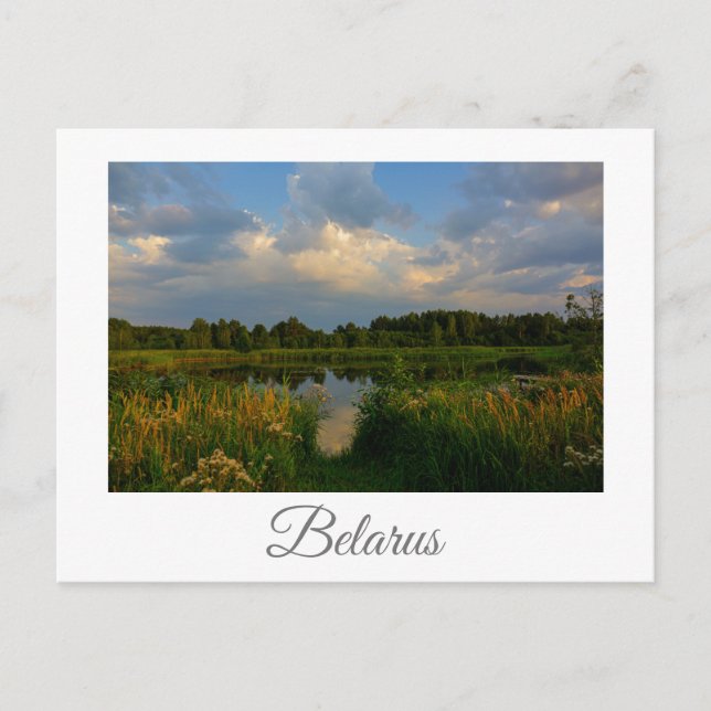 Nature Landscape Scenery Lake Belarus Postcard (Front)