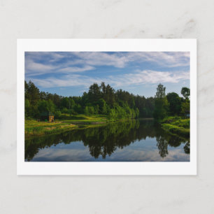 Nature Landscape Scenery Lake Sky Belarus Postcard