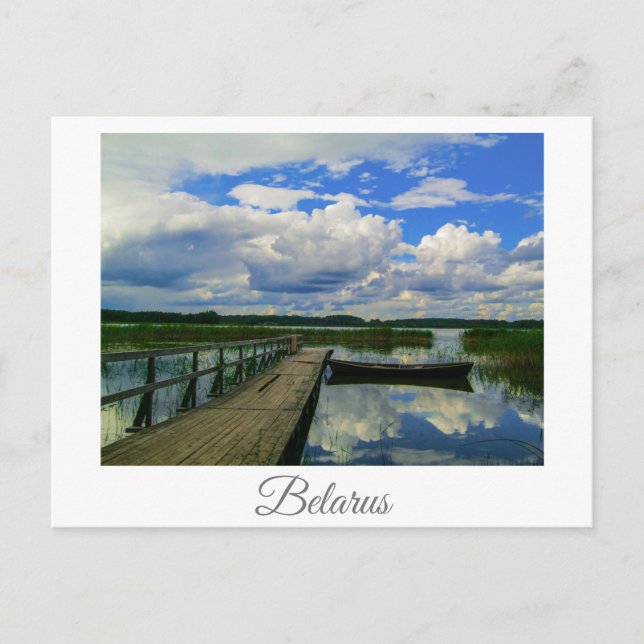 Nature Landscape Scenery Lake Sky Belarus Postcard (Front)