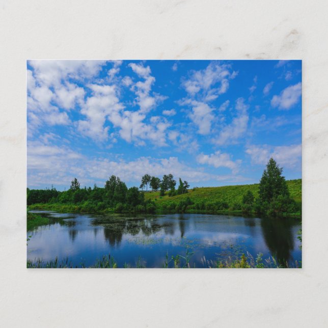 Nature Landscape Scenery Lake Sky Belarus Postcard (Front)
