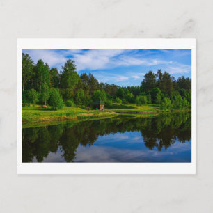 Nature Landscape Scenery Lake Sky Belarus Postcard
