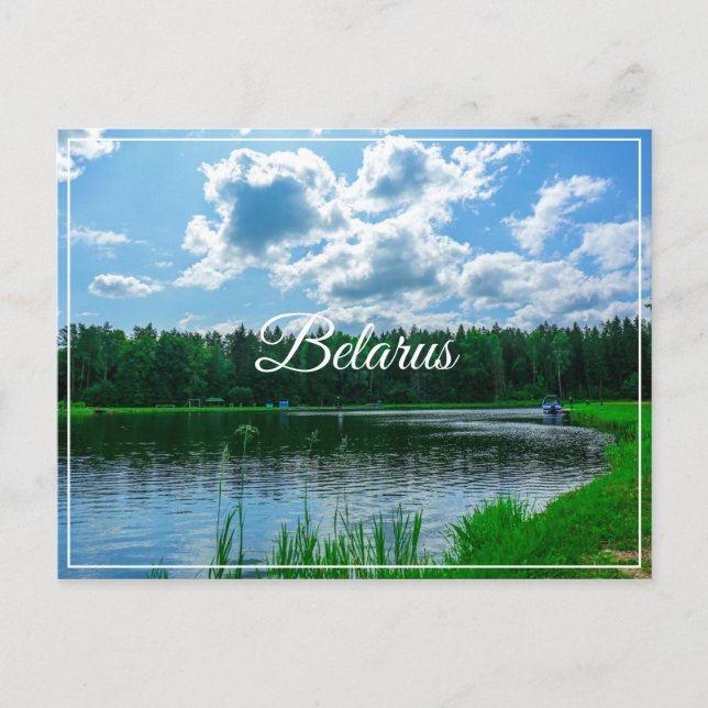Nature Landscape Scenery Lake Sky Belarus Postcard (Front)