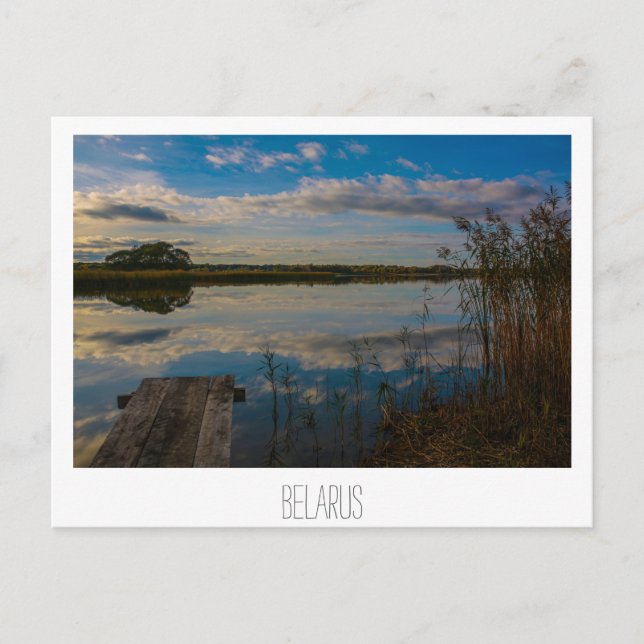 Nature Landscape Scenery Lake Sky Belarus Postcard (Front)