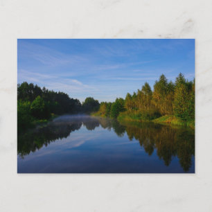 Nature Landscape Scenery Lake Sky Fog Canal Postcard