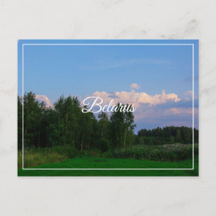 Nature Landscape Scenery Meadow Belarus Postcard