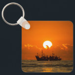 Nature Landscape Sunset with Boat-68465 Key Ring<br><div class="desc">Nature Landscape Sunset with Boat-68465</div>