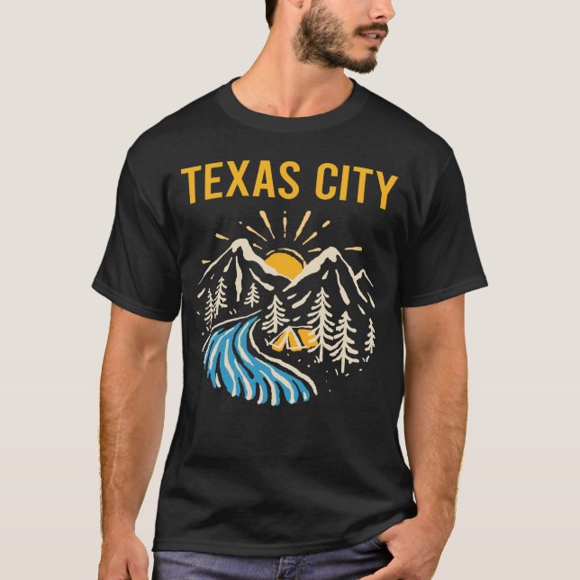 Nature Landscape Texas City T-Shirt (Front)
