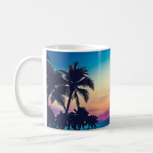 Nature Landscape with  Pool Palm Trees Coffee Mug