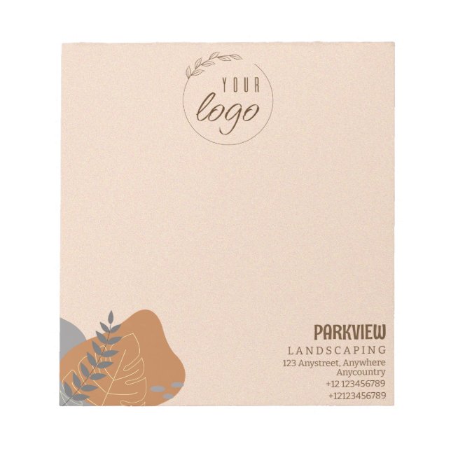 Nature Lanscape Pastel Colours Business Notepad (Front)