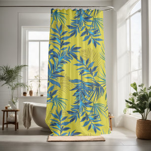Nature leaves decorative eye-catching  shower curtain