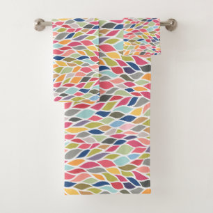 Nature Leaves Pattern Pip Pip Hooray Designer Bath Towel Set