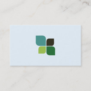 Nature Logo (alice blue) Business Card