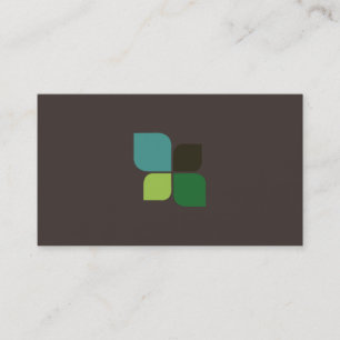 Nature Logo (iron brown) Business Card