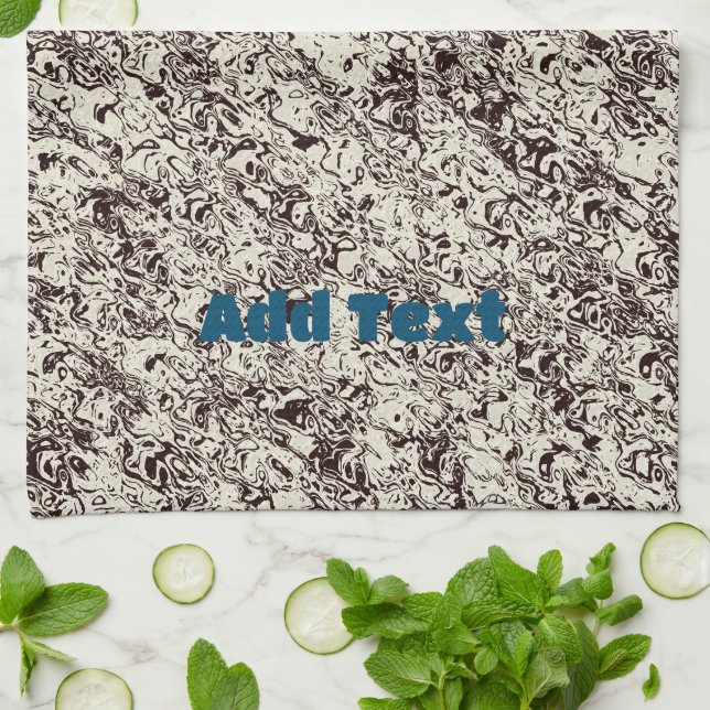 Nature Look Abstract Tea Towel (Folded)