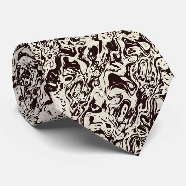 Nature Look Abstract Tie (Rolled)