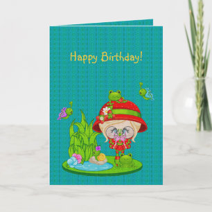 Nature Lover Frog Faery Card