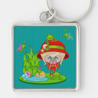 Nature Lover Frog Faery Key Ring